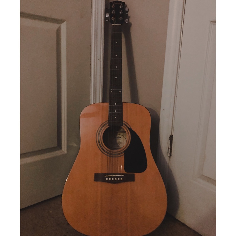 Beautiful fender acoustic guitar